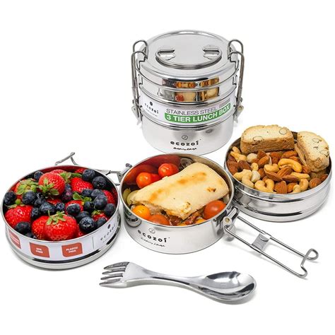 metal stackable lunch box|stackable stainless steel lunch containers.